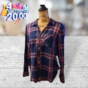 Woolrich plaid cotton soft flannel shirt size L